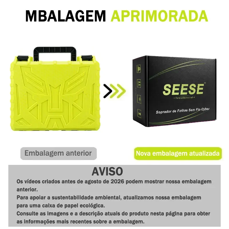 Nova embalagem ecológica